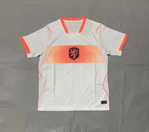 KNVB Netherlands National Team Away Jersey White/Orange - 1