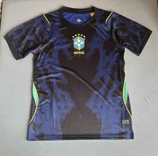Nike Brazil 2022 Away Jersey Black/Blue - 1