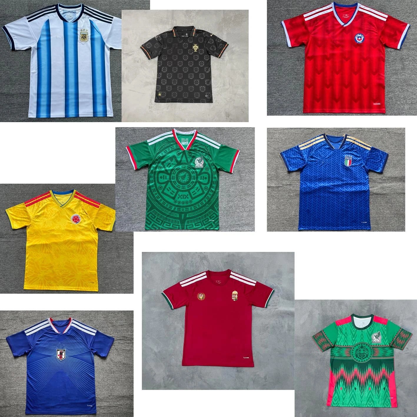 Nike Adidas & Nike National Team Soccer Jerseys T-Shirt