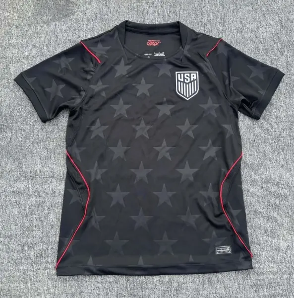 USA Soccer National Team Away Jersey Black Stars Pattern Jersey - 1