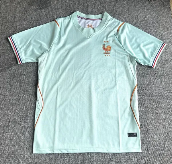France National Team 2006 Away Jersey Mint Green - 1