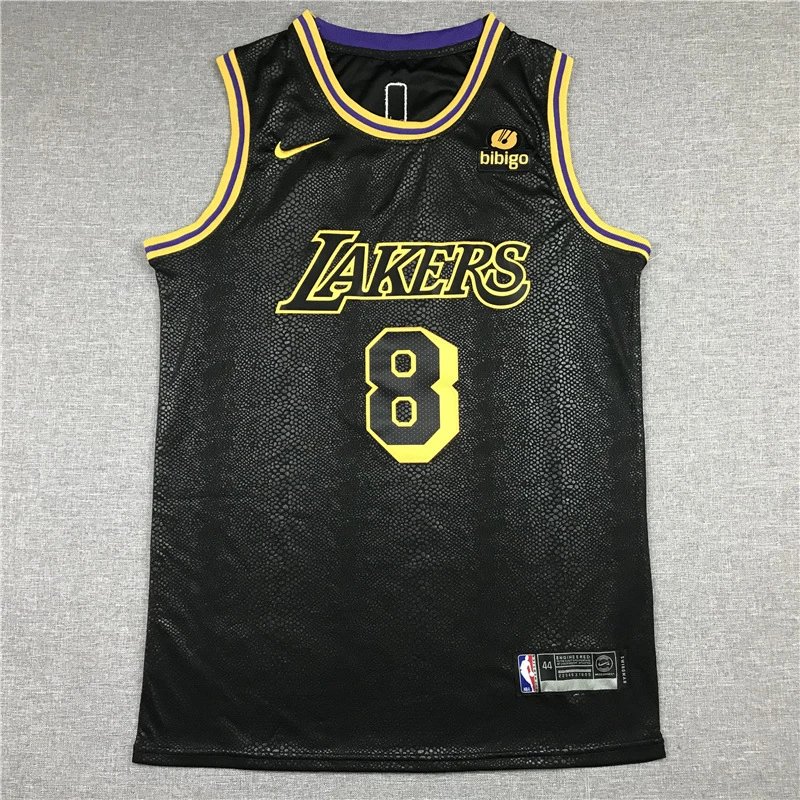 Lakers 8 Black Snake Pattern