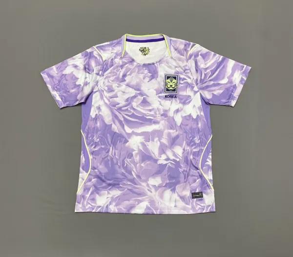 Korea National Football Team x Unknown Designer Floral Print Purple Jersey - 1