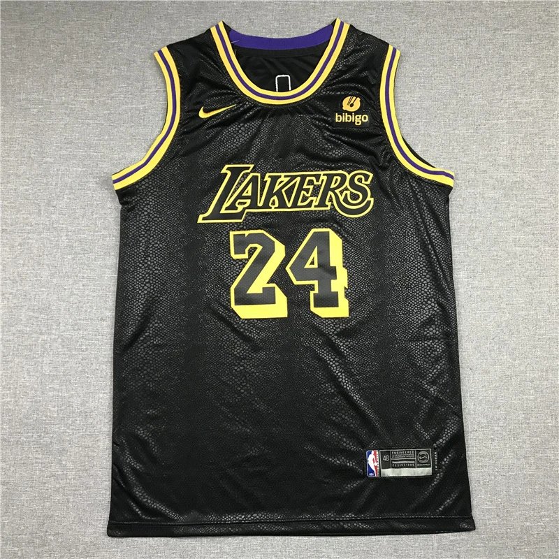 Lakers 24 Black Snake Pattern