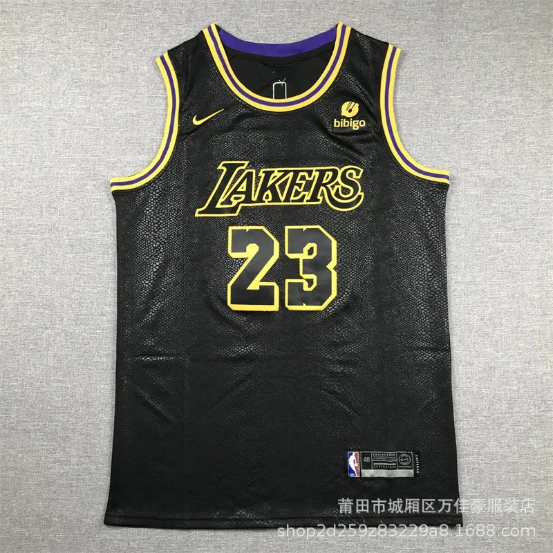Lakers 23 City Edition Snake Skin Black
