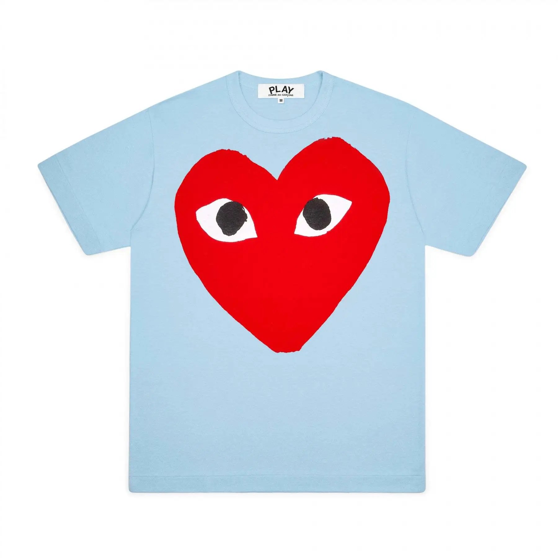 Comme des Garçons Play T-shirt Large Heart Light Blue