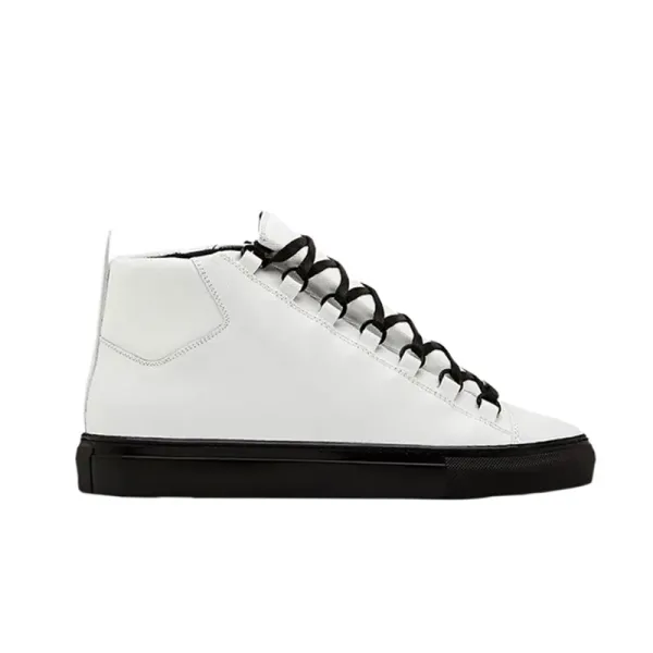 Design High-Top Sneaker White with Black Sole - 1