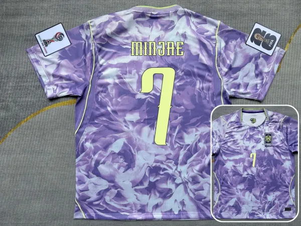 Korea National Team 2026 World Cup Qualifier Away Jersey Purple Floral Print Jersey - 1