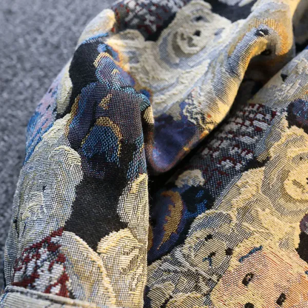 Unbranded Teddy Bear Print Denim Jacket Multicolor Outerwear - 5