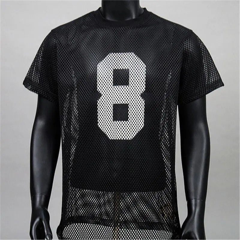 Stussy Mesh Football Jersey Black
