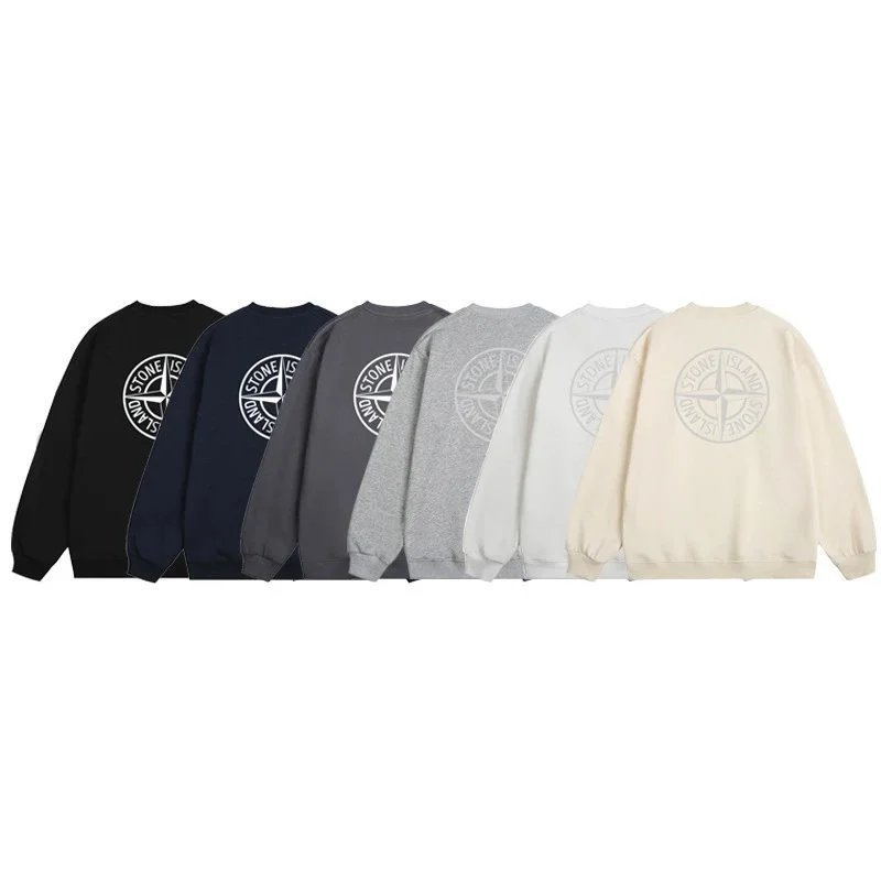 Stone Island Compass Patch Crewneck Sweatshirt