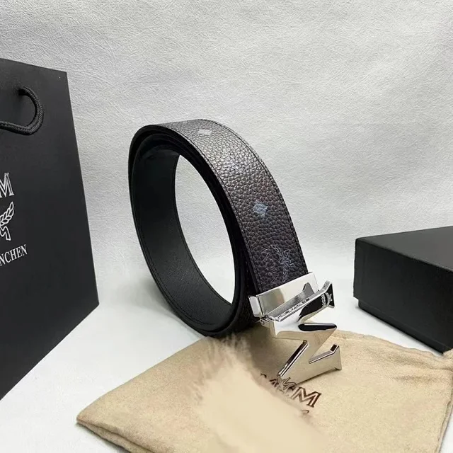MCM Belts Logo Buckle Monogram Belt product detail image 8