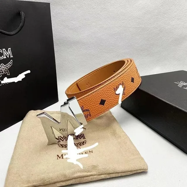 MCM Belts Logo Buckle Monogram Belt product detail image 10