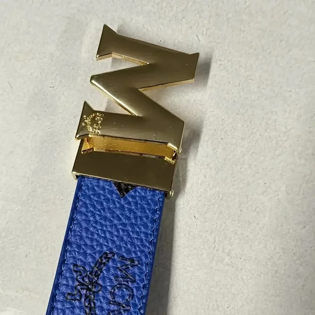 MCM Belts Logo Buckle Monogram Belt product detail image 1