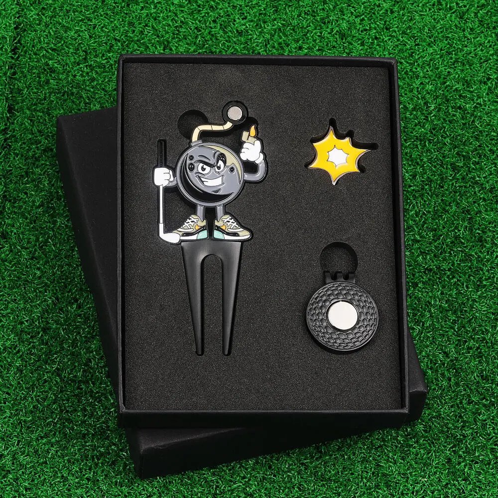 Cartoon Bomberman Divot Tool Set