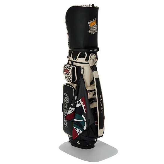 Men's and Women's Golf Stand Bag PU Waterproof Multi-Functional Golf Bag with Dual Hood