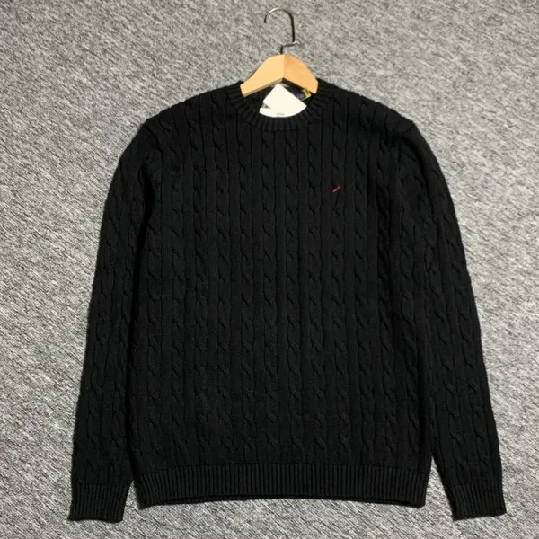 Ralph Lauren Cable Knit Sweater Black - 1