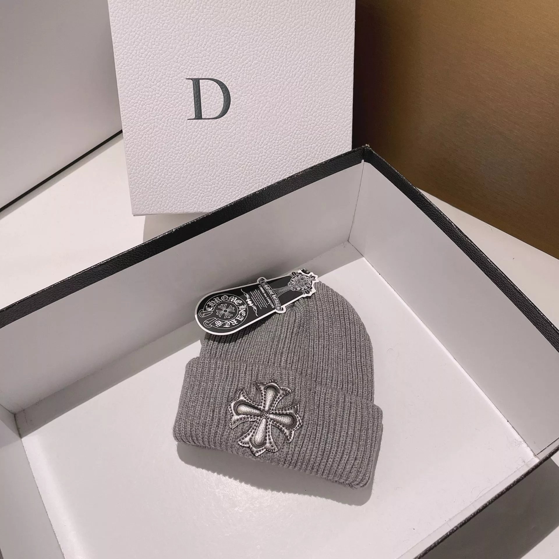 Chrome hearts beanie — grey colorway — USFans Spreadsheet photo