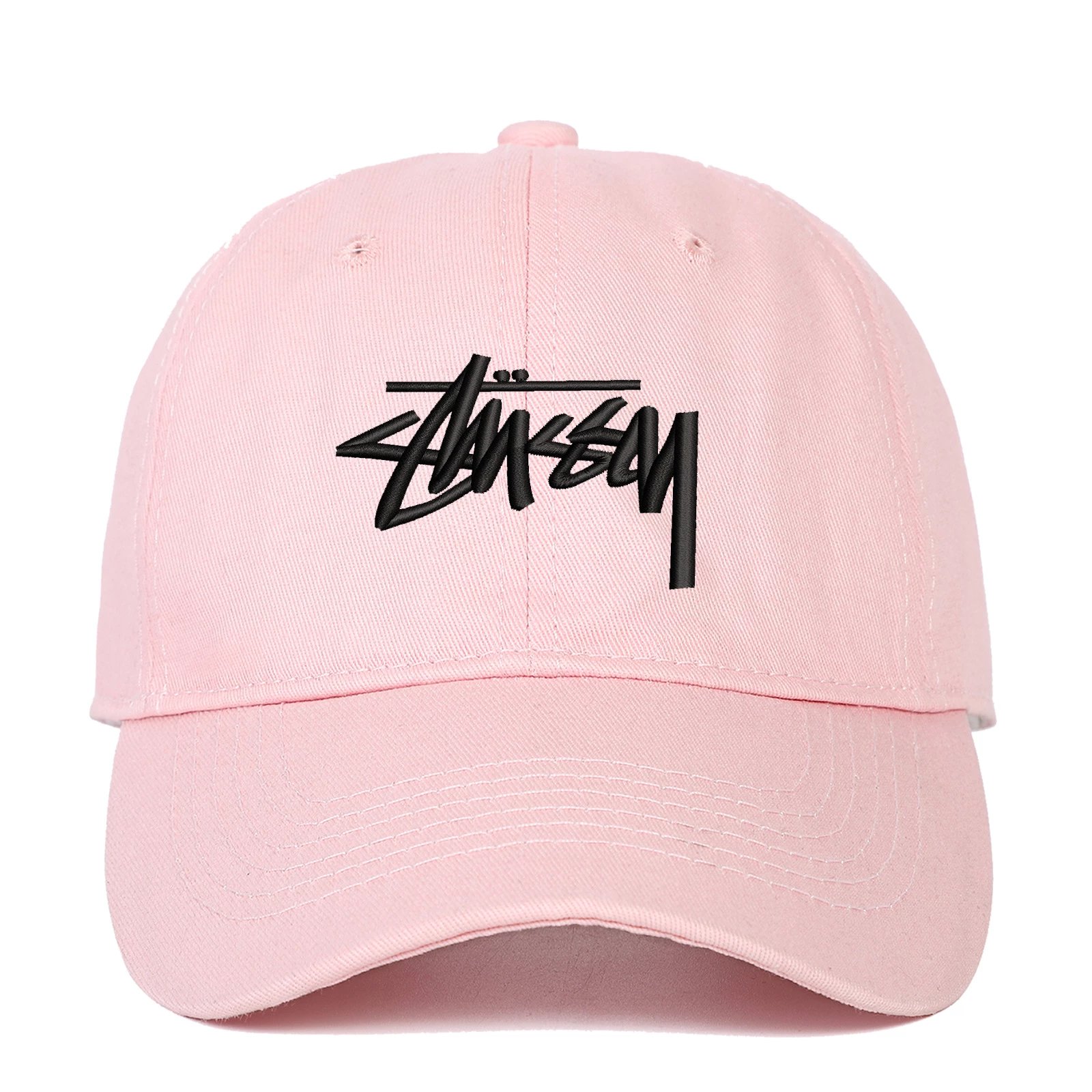 Embroidered cap soft top small label
