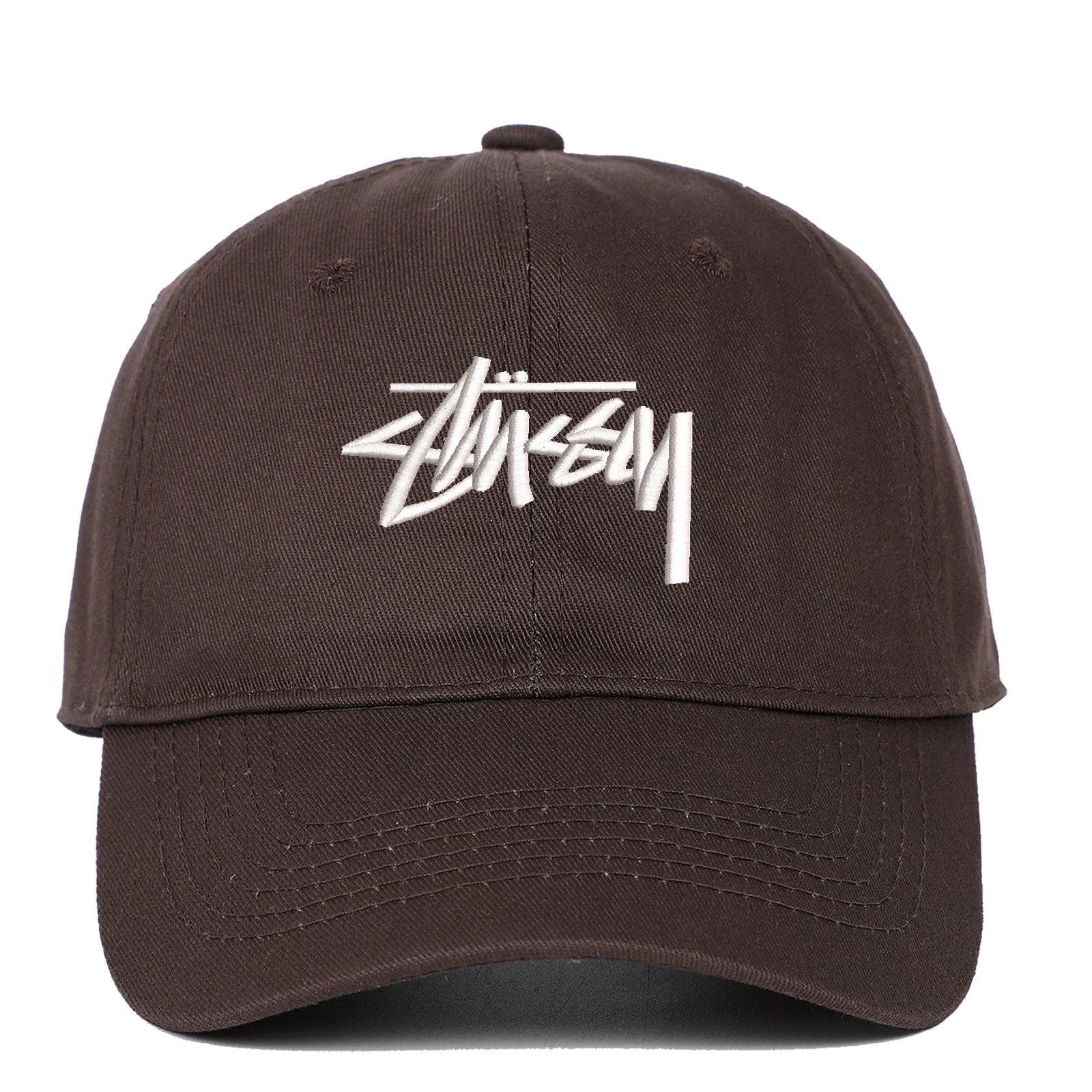 Small soft-top embroidered cap