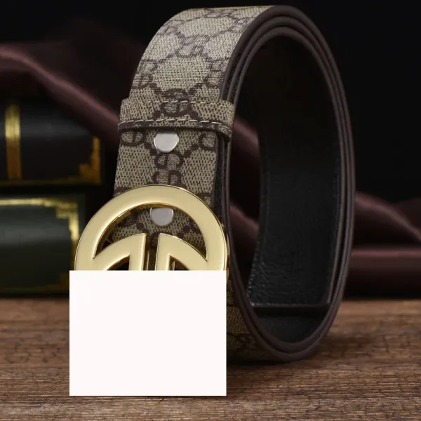 Gucci GG Marmont Belt Beige Brown Canvas Leather Belt - 5