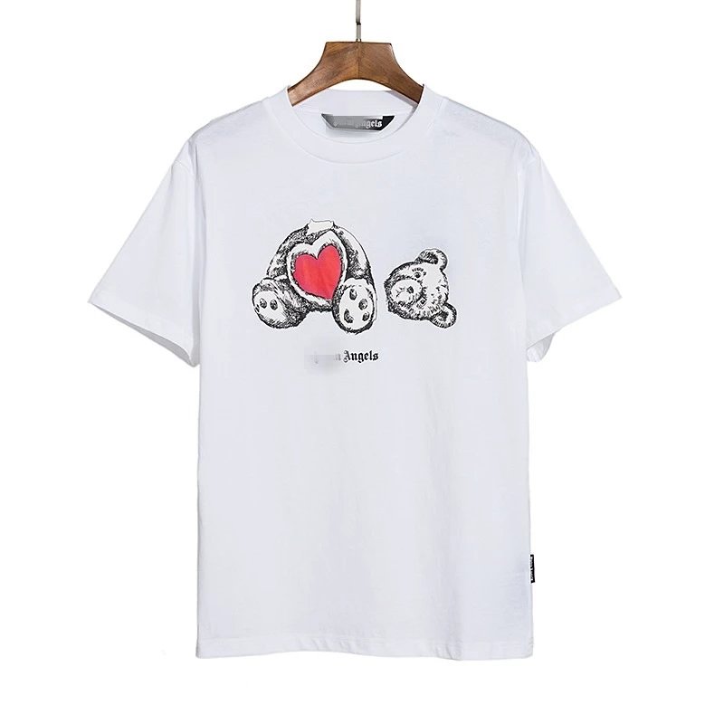 Purple Palm Angels Bear Print T-Shirt
