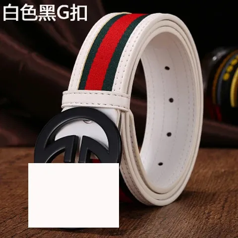 Gucci GG Marmont Belt Beige Brown Canvas Leather Belt - 6