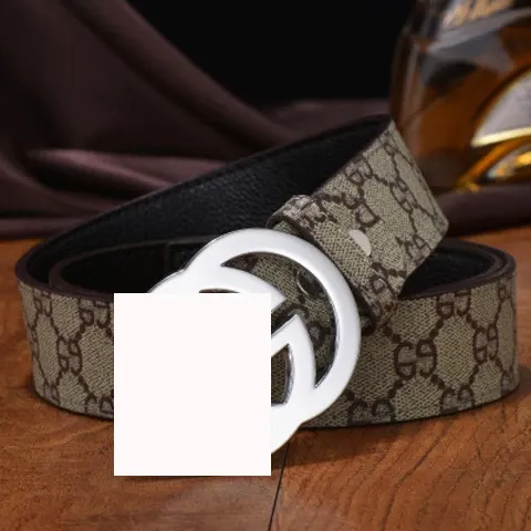 Gucci GG Marmont Belt Beige Brown Canvas Leather Belt - 1
