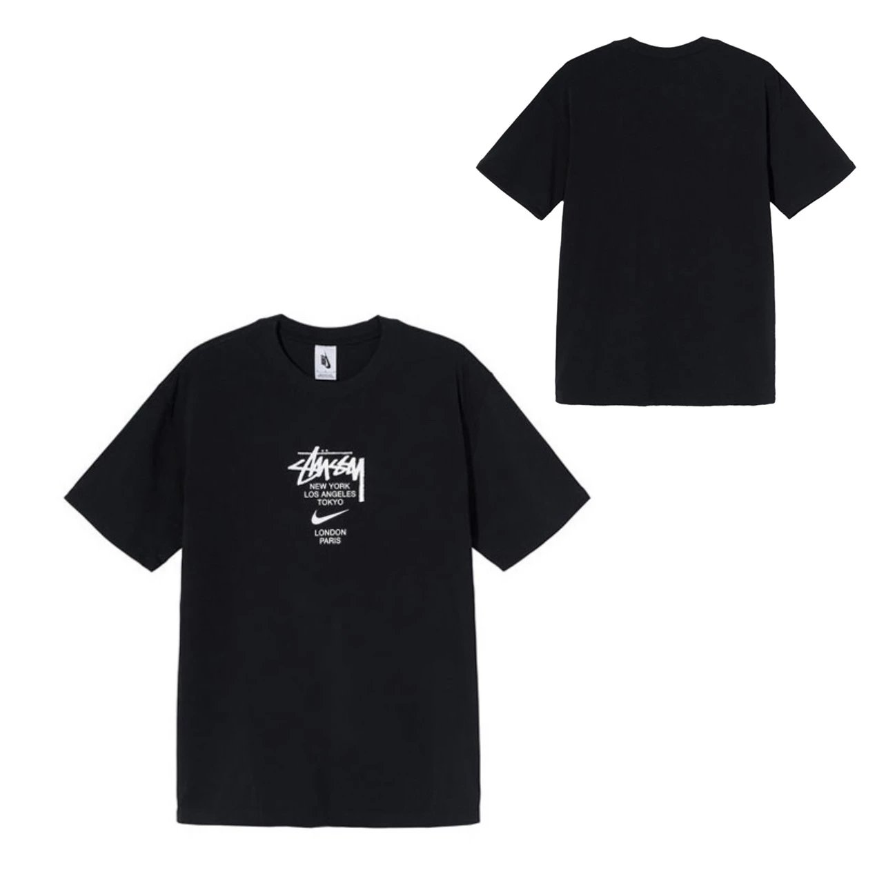 White Stussy Painter Graphic T-Shirt