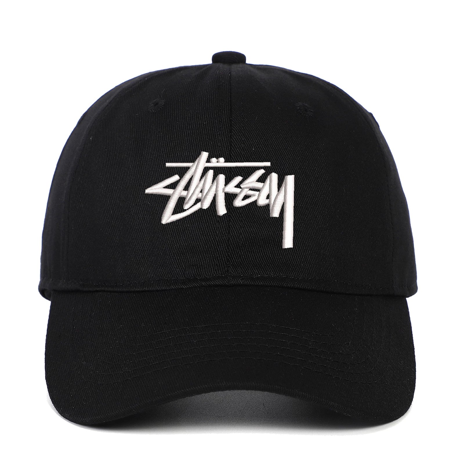 Small soft-top embroidered cap