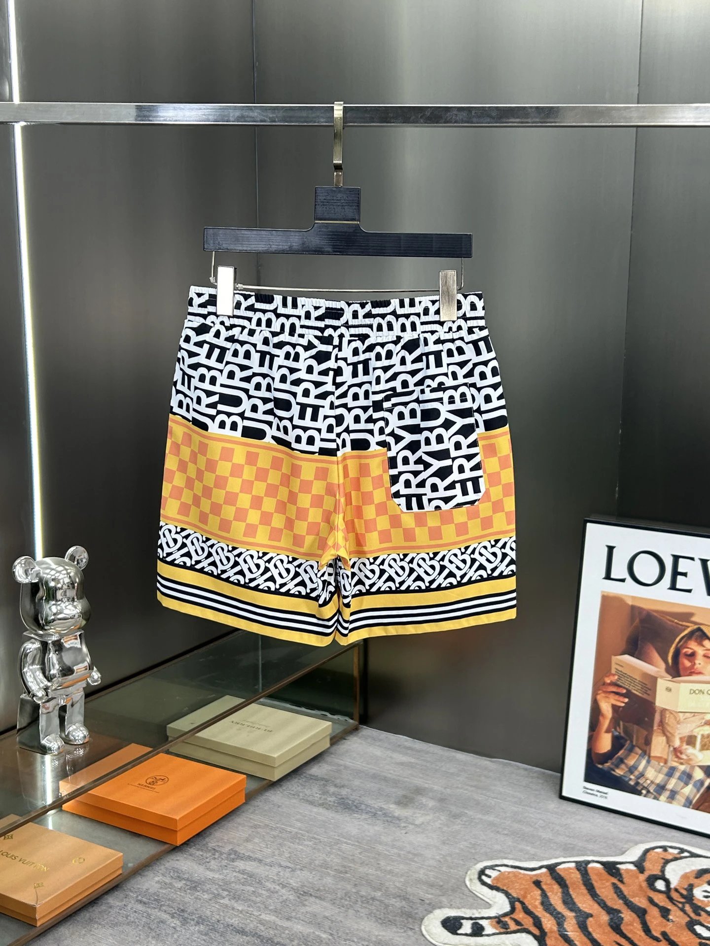 Balenciaga Men Geometric Print Summer Shorts
