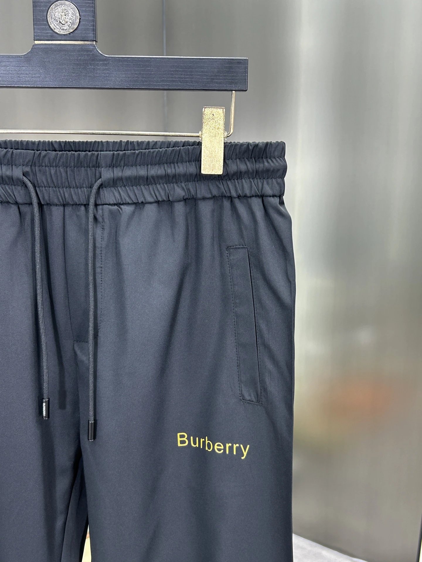 Burberry Men Black Jogger Pants Casual Streetwear