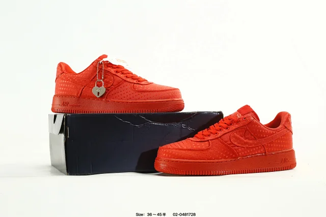 Nike Air Force 1 Red Heart Edition Sneakers Shoes