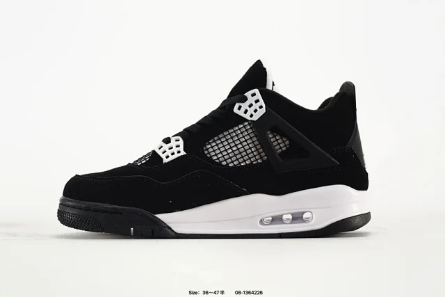 Air Jordan Retro Black White Mesh Men's Sneakers