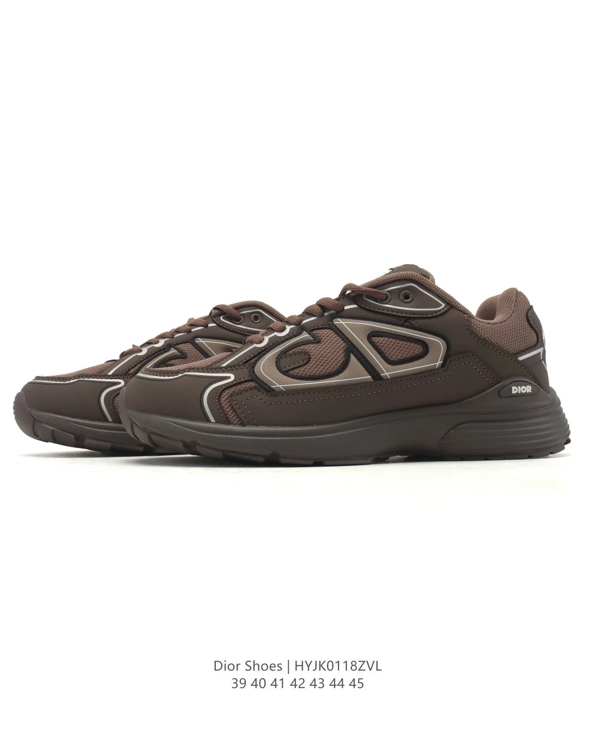 Dior Brown Mesh Leather Men Sneakers HYJK0118ZVL