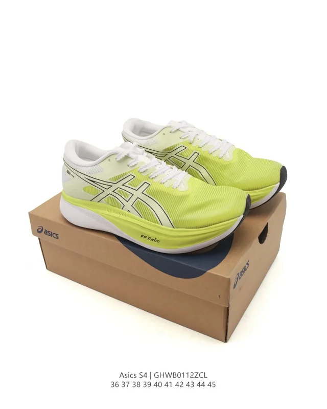 Asics S4 Neon Yellow Marathon Running Shoes