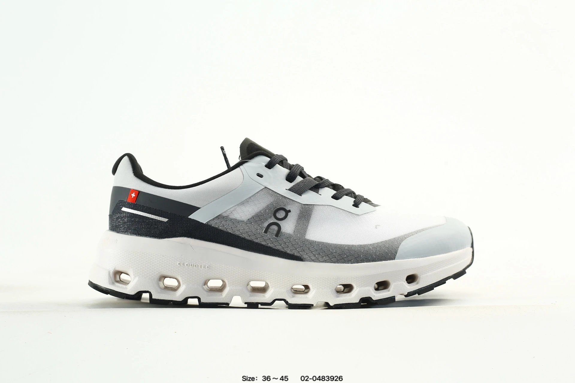 ShoesOn On Running Shoes Black Lightweight Breathable Sneakers