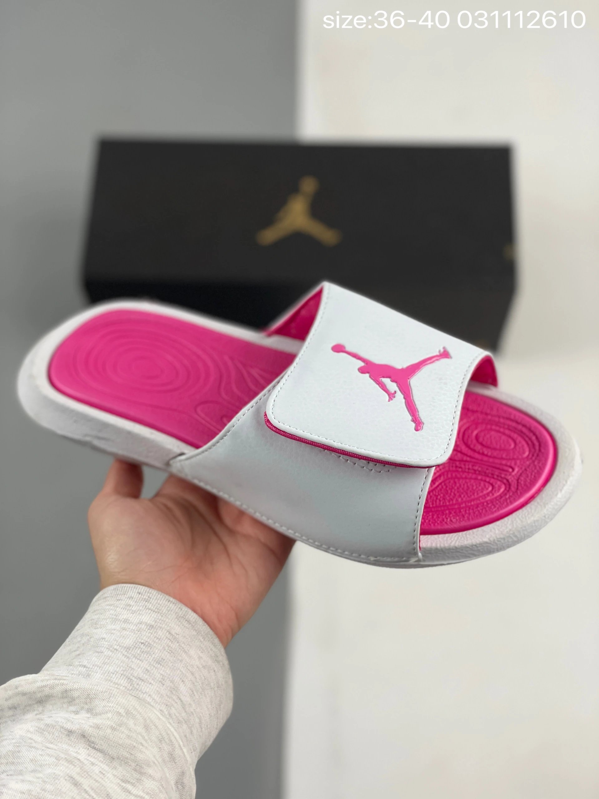 Air Jordan Slide Sandals Black White Comfort Slippers 36-45