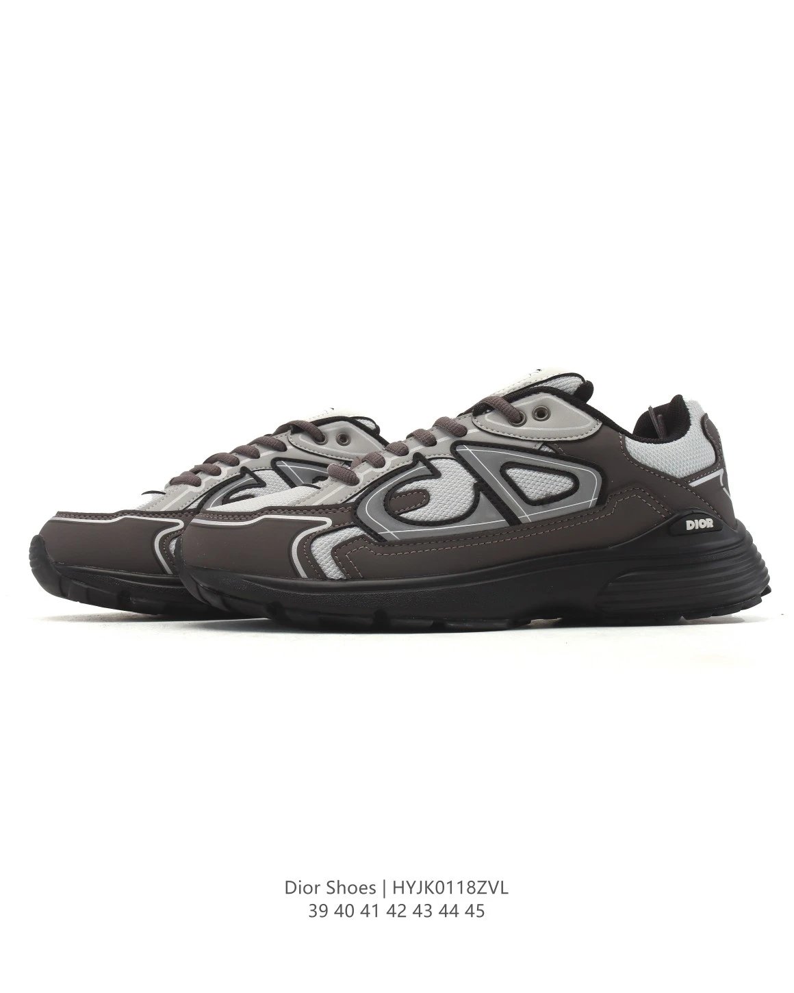 Dior HYJK0118ZVL Gray Black Men's Fashion Sneakers