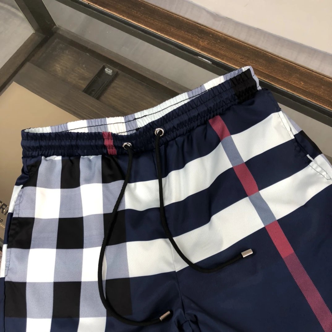 Balenciaga Check Print Men’s Beach Shorts