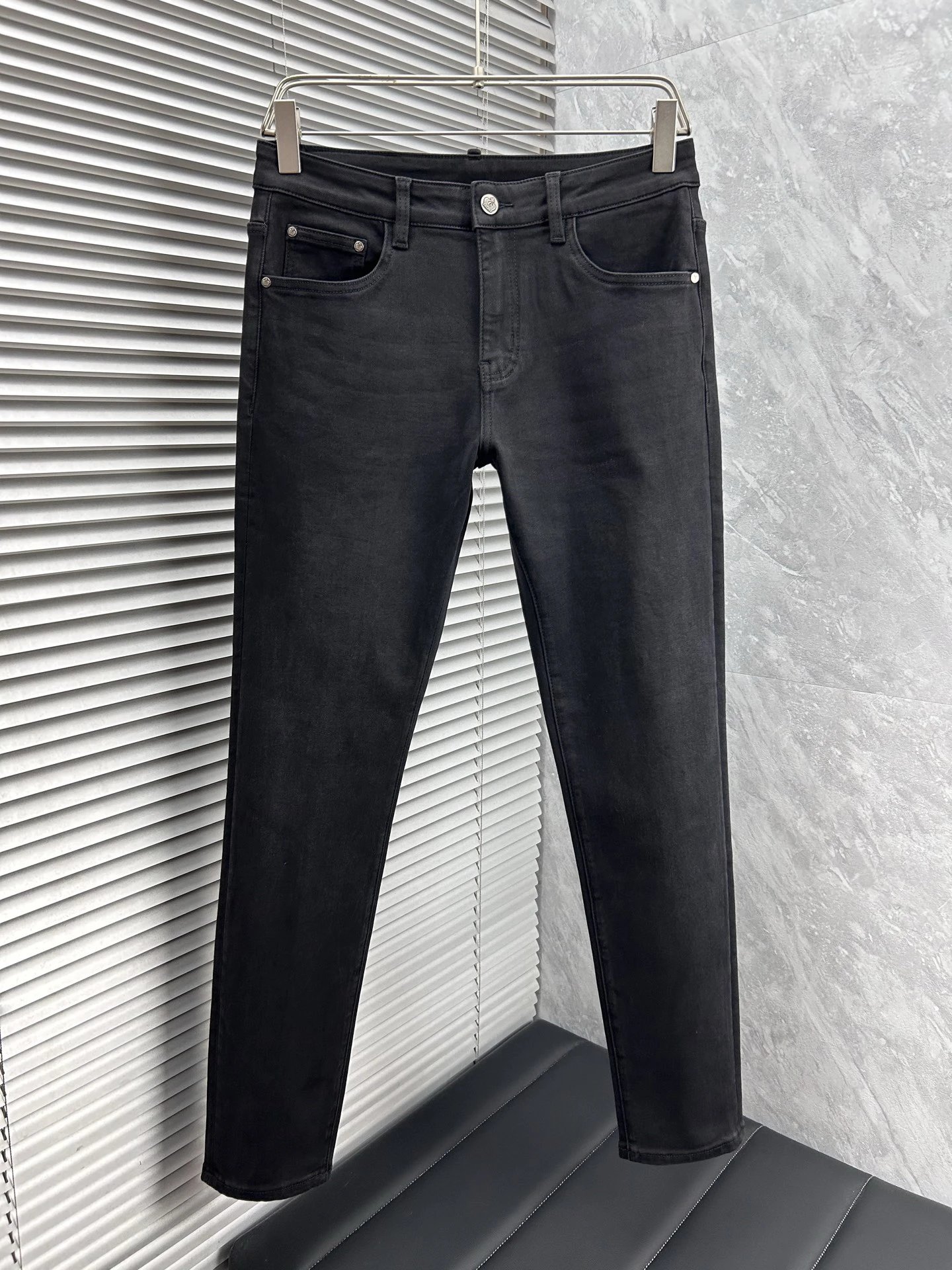 Burberry Slim Fit Black Jeans Men Italy Denim