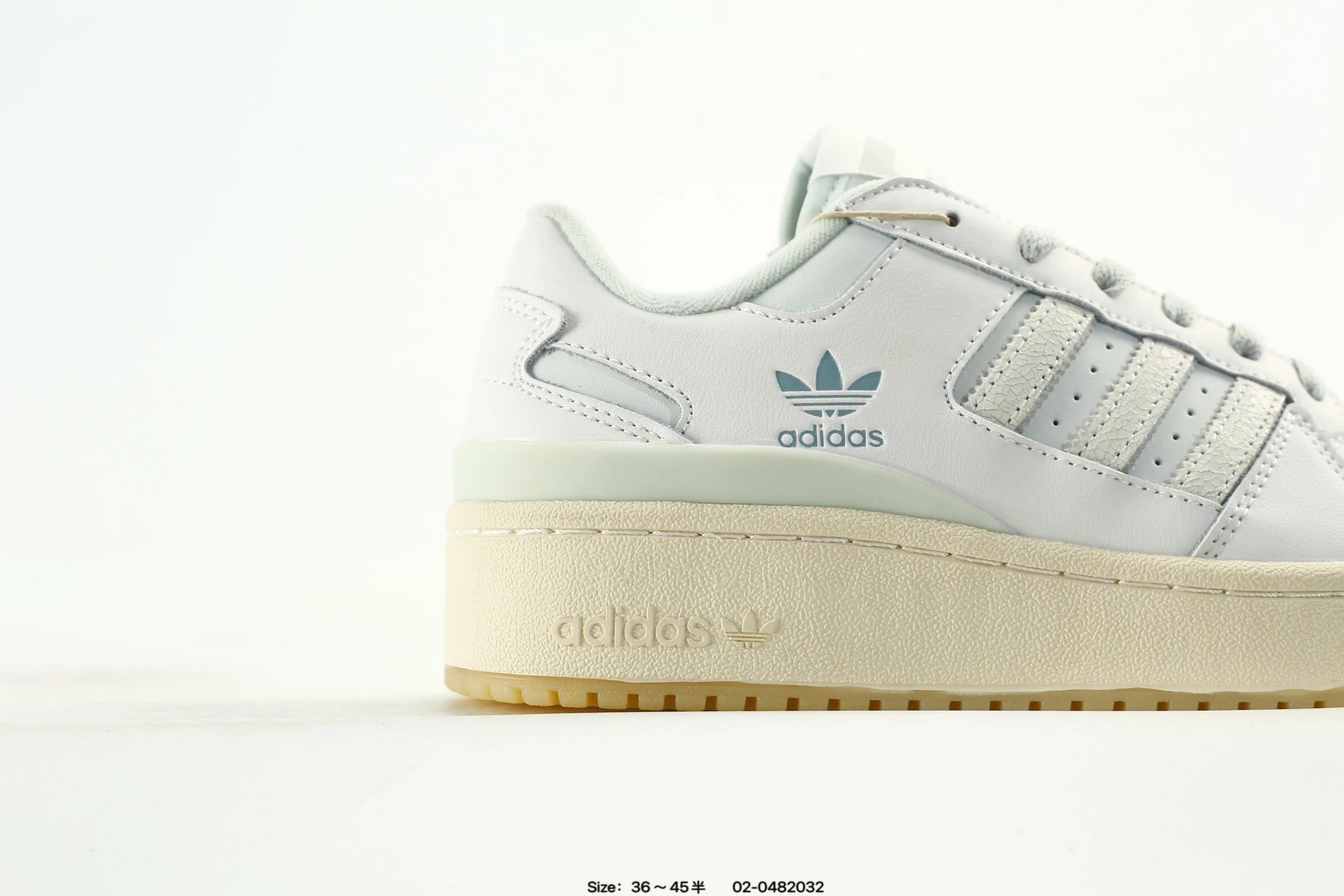 Adidas Women’s White Platform Sneakers Leather Casual Shoes