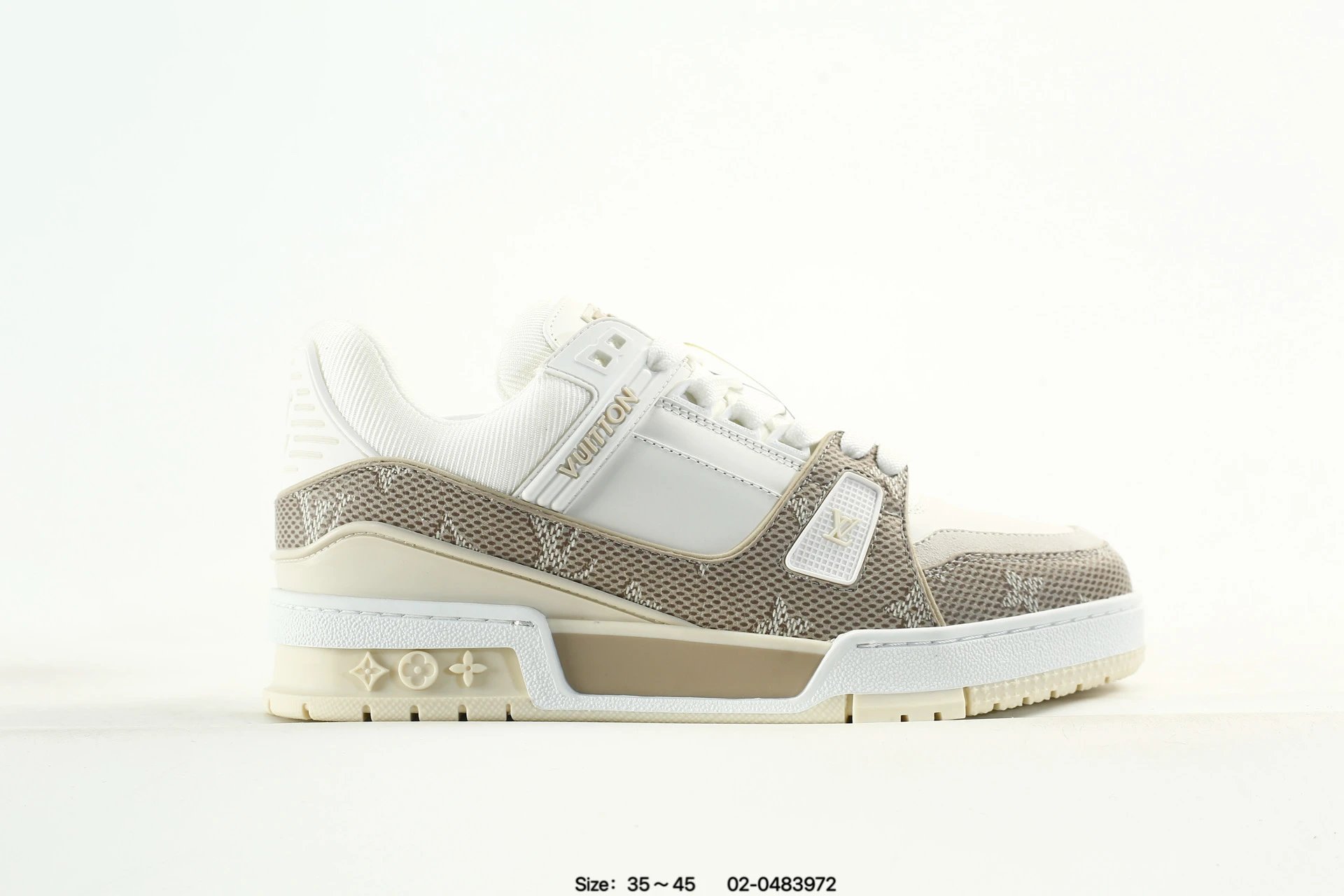 Louis Vuitton Monogram Leather Low Top Sneakers