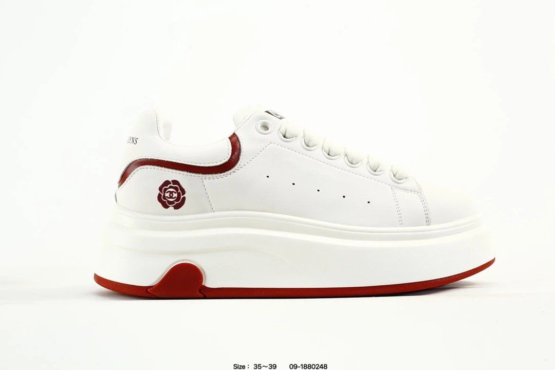Alexander McQueen White Leather Platform Sneakers Women 35–39