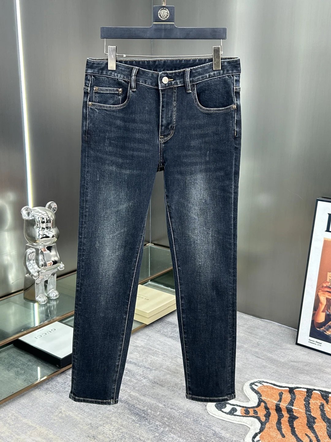 Burberry Dark Denim Slim Fit Jeans