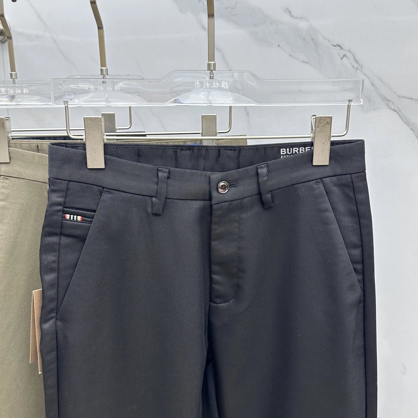 Premium Black Pants Men Tailored Fit Classic Style