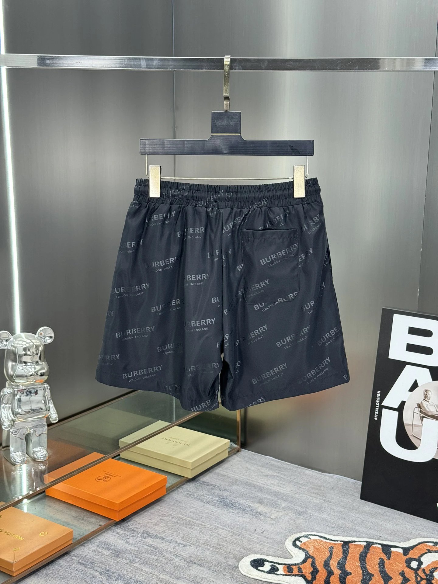 Burberry Men Logo Print Summer Casual Shorts