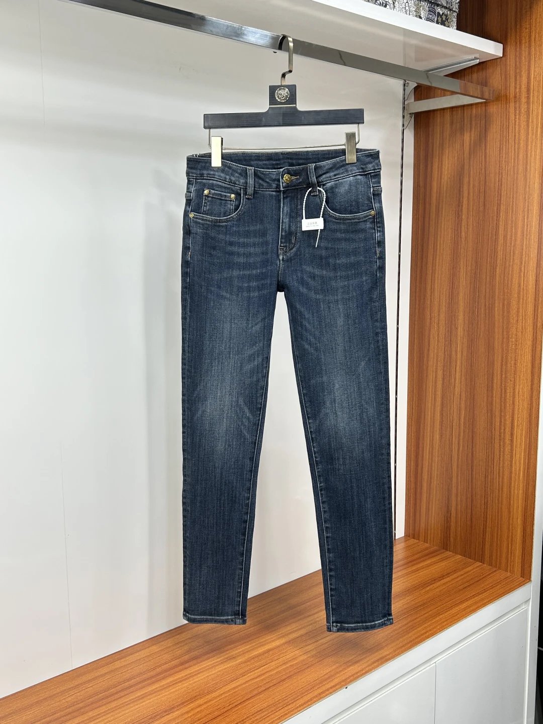 Balenciaga Slim Fit Dark Wash Men Jeans