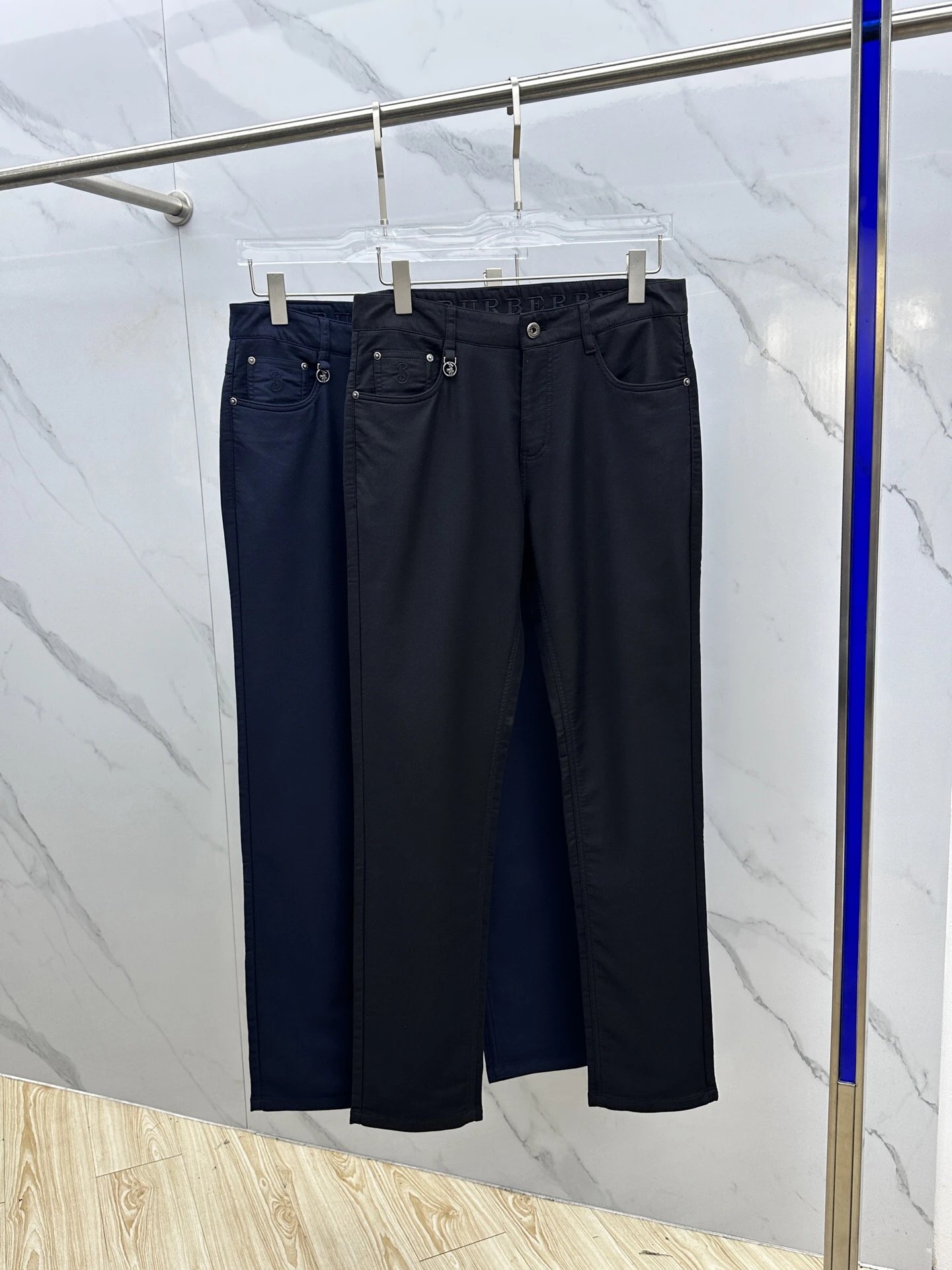 Balenciaga Men’s Black Slim Fit Stretch Pants