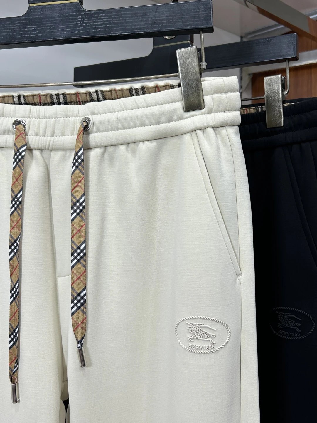 Balenciaga Casual Joggers Pants Black White Streetwear